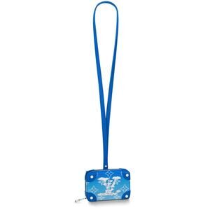 Louis Vuitton Soft Trunk NW Clouds Blue Monogram White Necklace Wallet Strap Bag